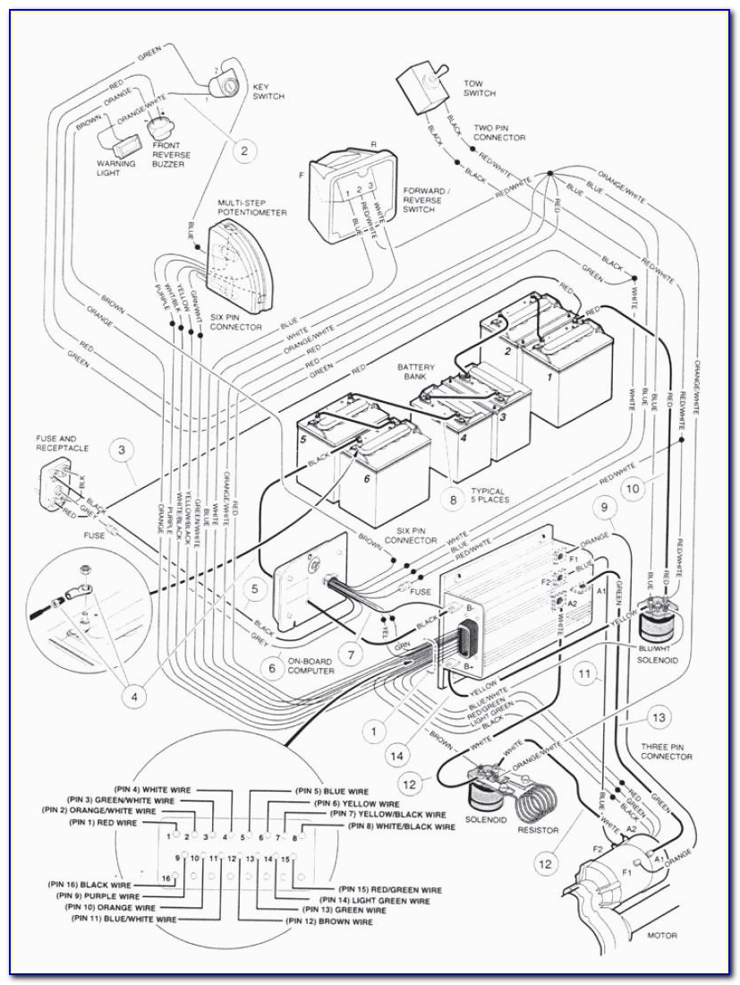 Club Car Battery Charger Wiring Diagram