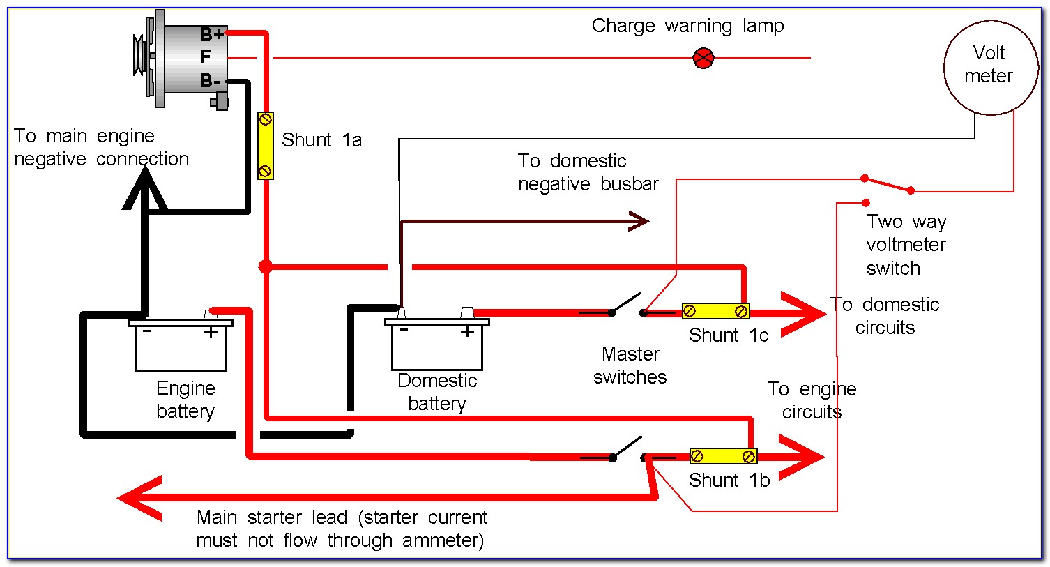 Digital Volt Amp Meter Circuit Diagram