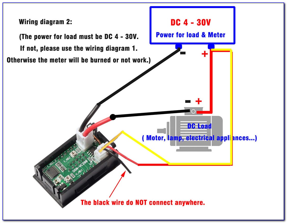Digital Voltmeter Ammeter Circuit Diagram