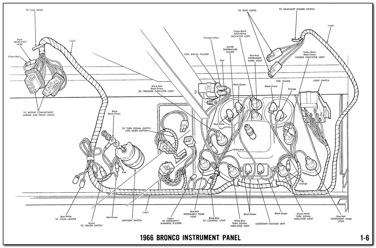 Early Bronco Gauge Wiring Diagram