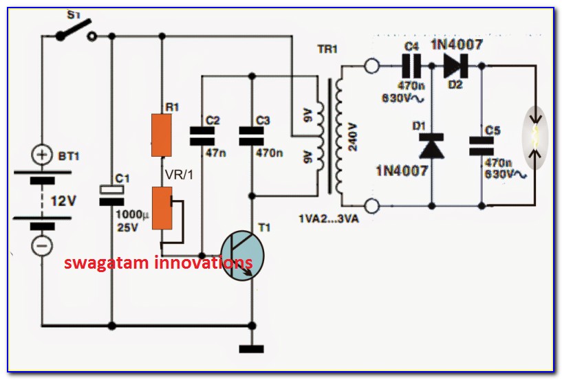Electric Fence Charger Circuit Diagram
