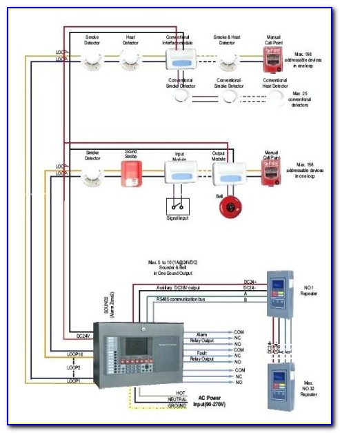 Fire Alarm Riser Diagram Dwg