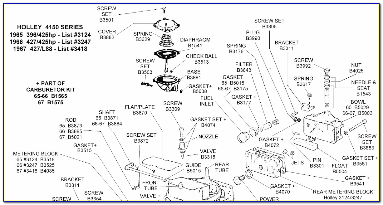 Holley Carb 4160 Diagram
