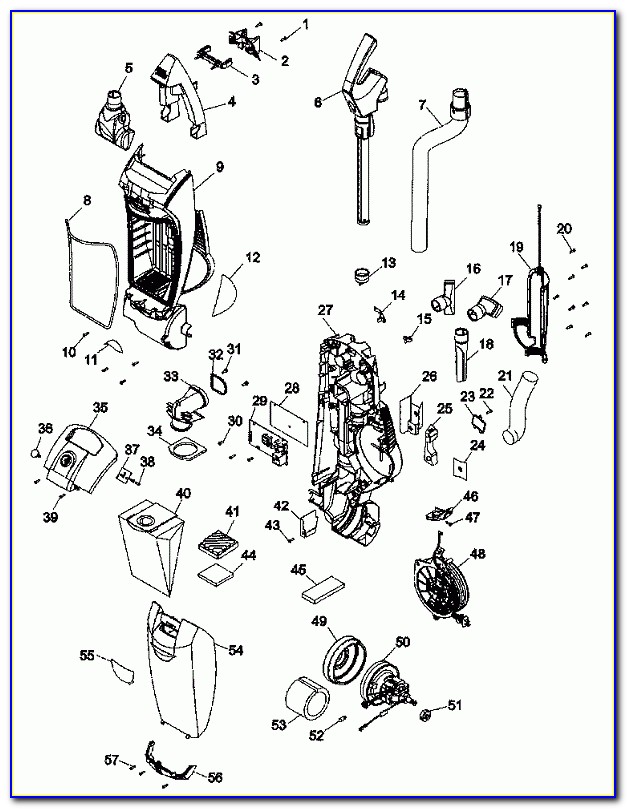 Hoover Windtunnel Air Parts Diagram