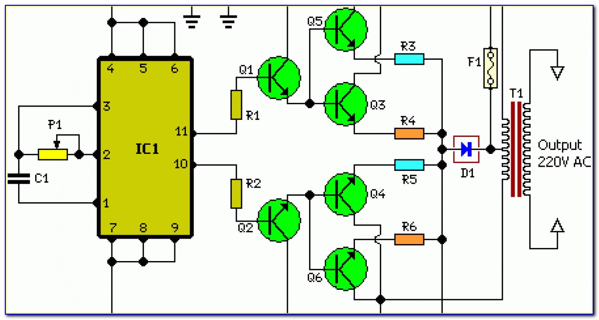 Inverter Circuit Diagram 5000w