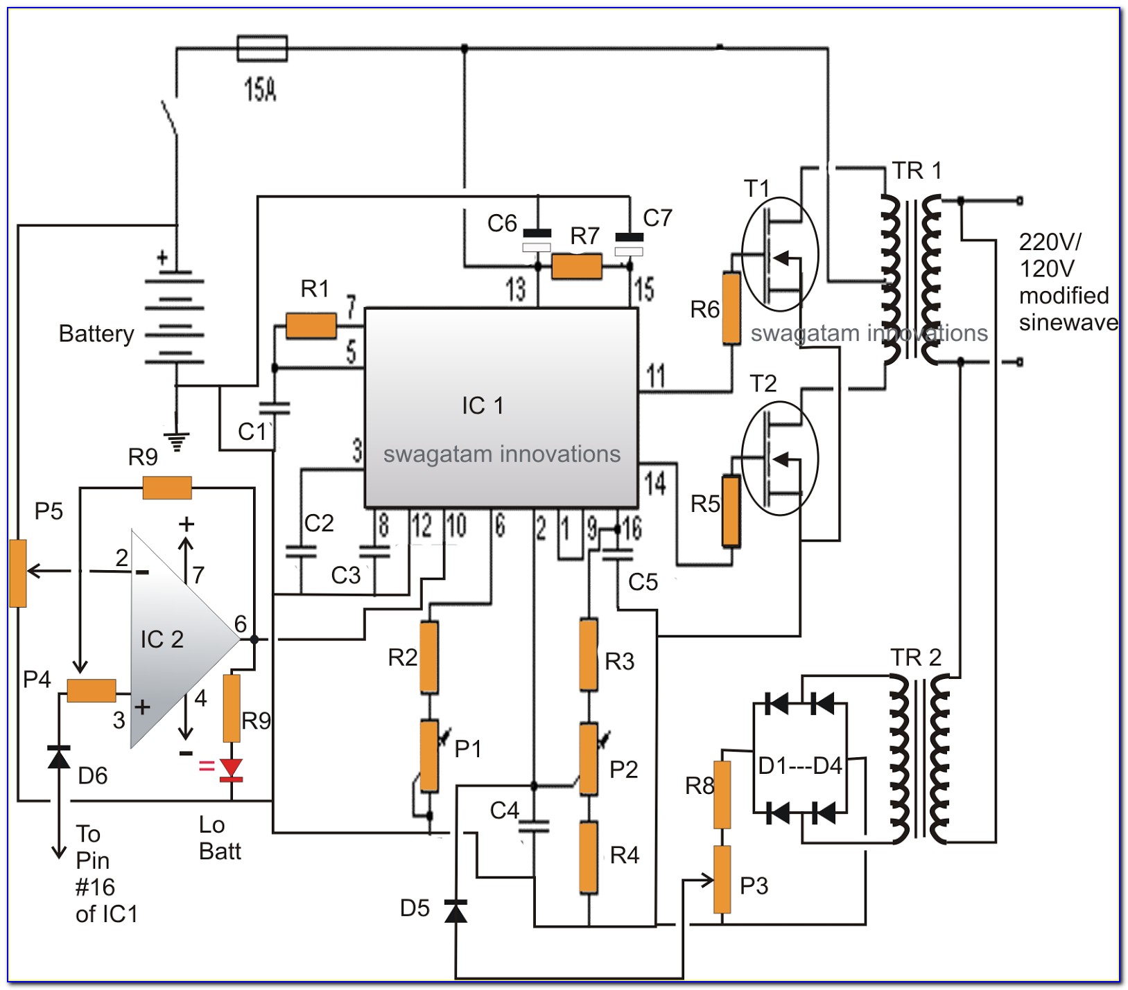 Inverter Circuit Diagram 500w