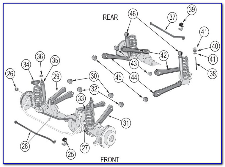 Jeep Grand Cherokee Suspension Diagram