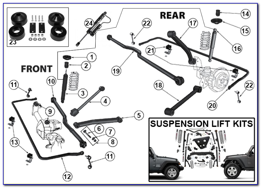 Jeep Wrangler Rear Suspension Diagram