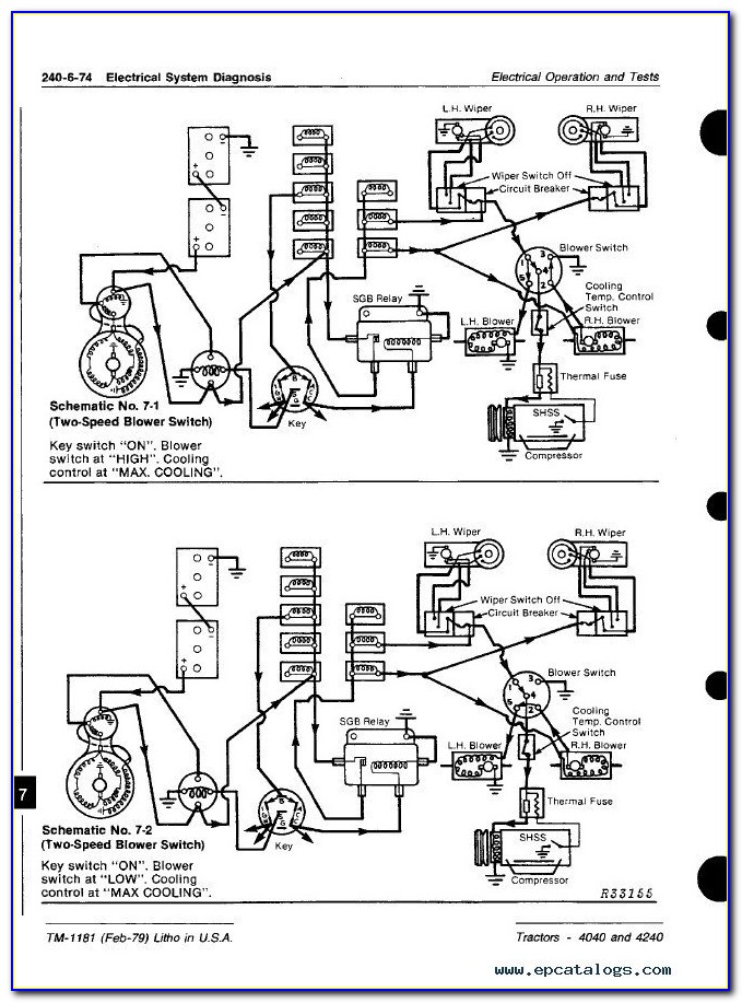 John Deere 4040 Alternator Wiring Diagram