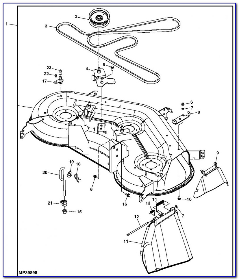 John Deere L120 Deck Belt Diagram