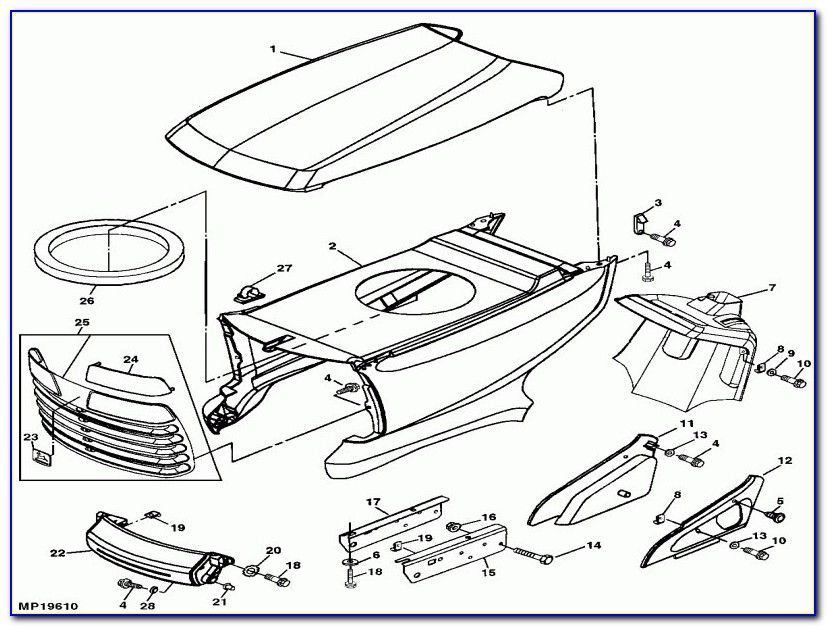 John Deere L120 Mower Deck Belt Diagram