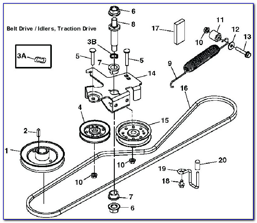 John Deere L130 Mower Deck Belt Replacement