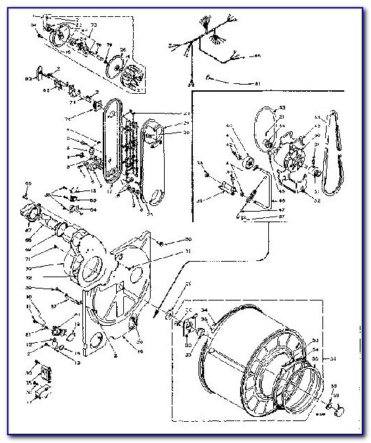 Kenmore Gas Dryer Belt Diagram