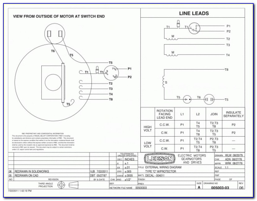 Leeson Electric Motors Wiring Diagrams