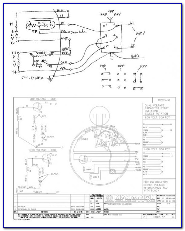 Marathon 2 Hp Electric Motor Wiring Diagram