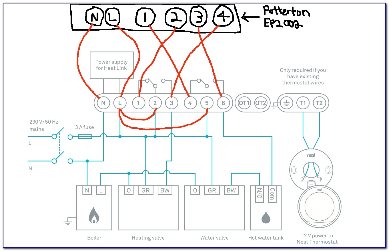 Nest 3rd Generation Wiring Diagram S Plan