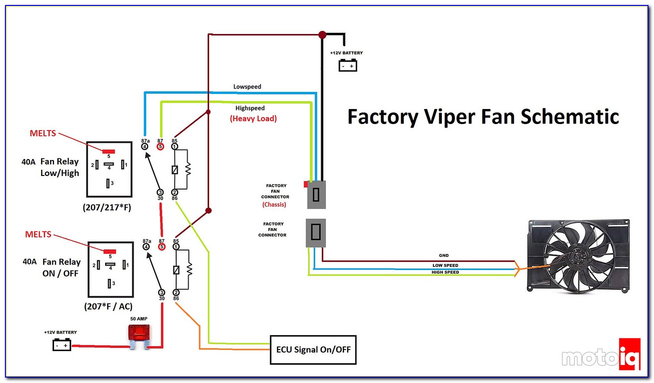 Radiator Fan Switch Diagram