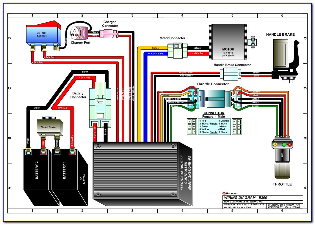 Razor E300 Battery Wiring Diagram