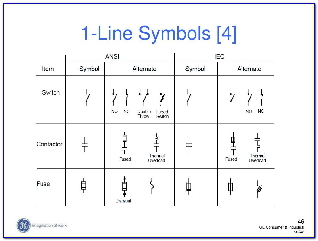 Single Line Diagram Symbols Autocad