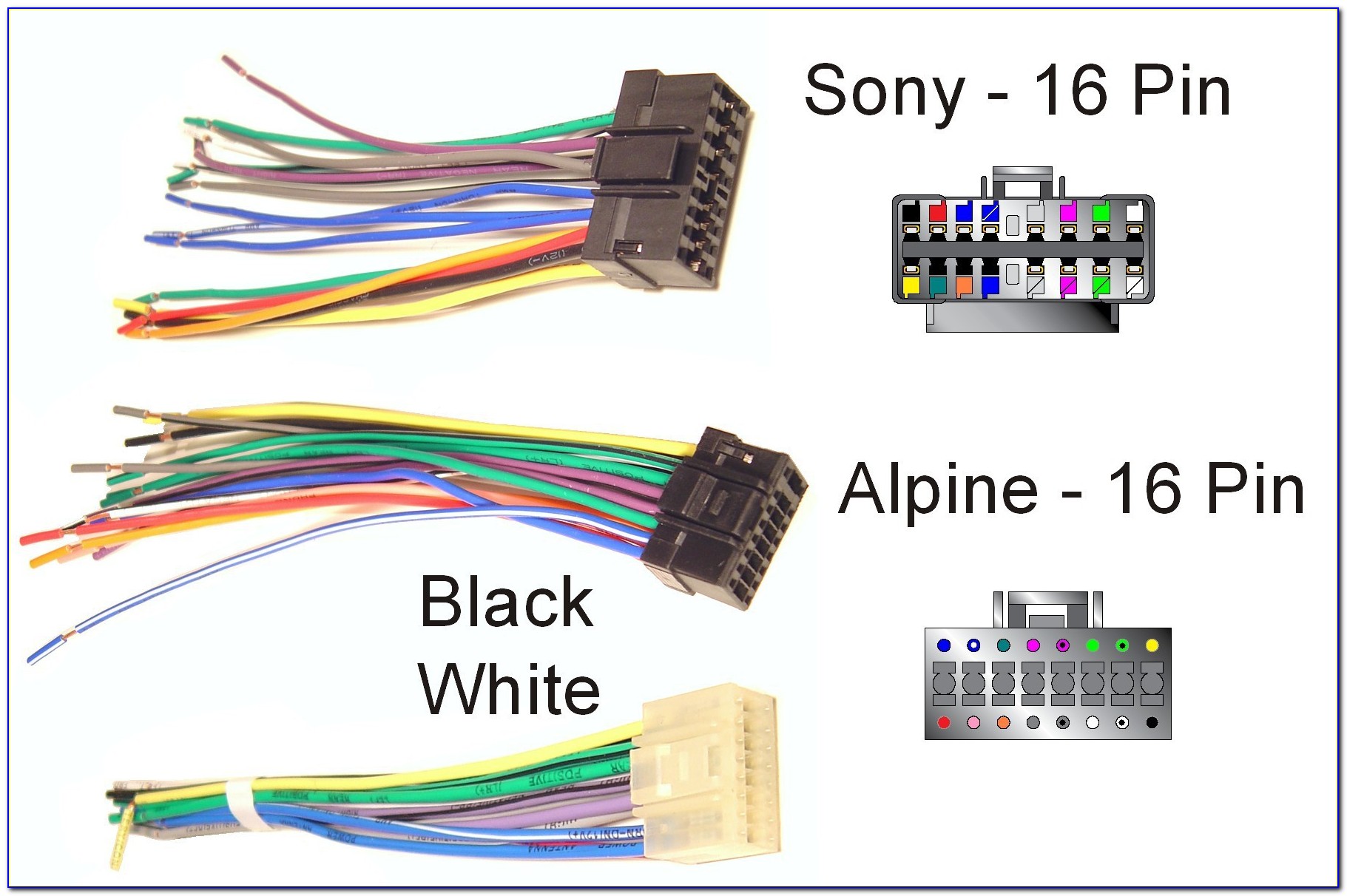 Sony Radio Wiring Harness Diagram