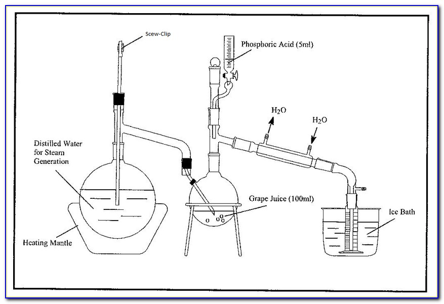 Steam Distillation Apparatus Diagram