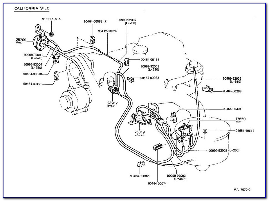 Toyota 30 V6 Vacuum Diagram