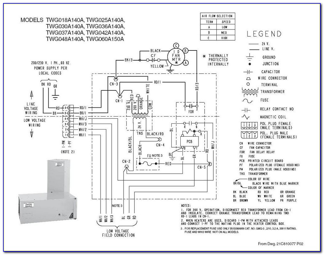 Trane Weathertron Heat Pump Wiring Diagram
