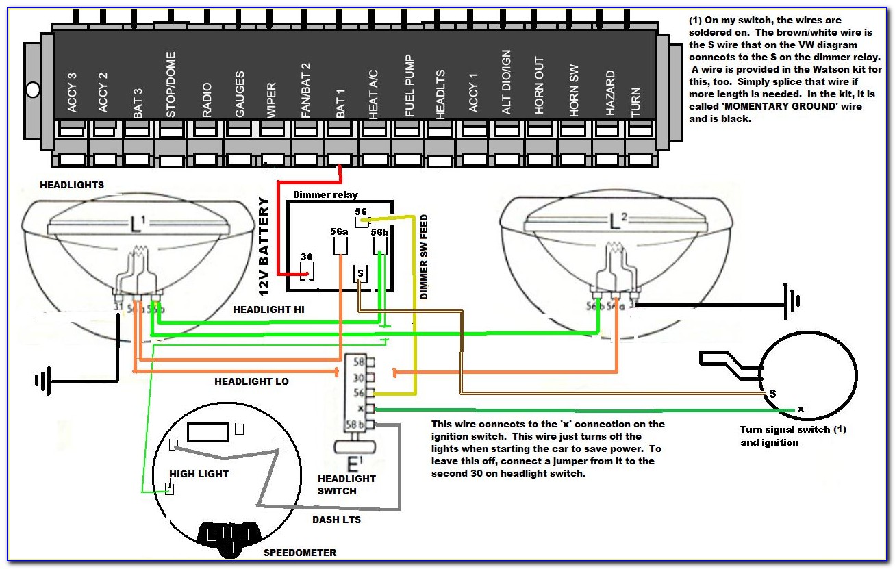 Vw Beetle Headlight Relay Wiring Diagram