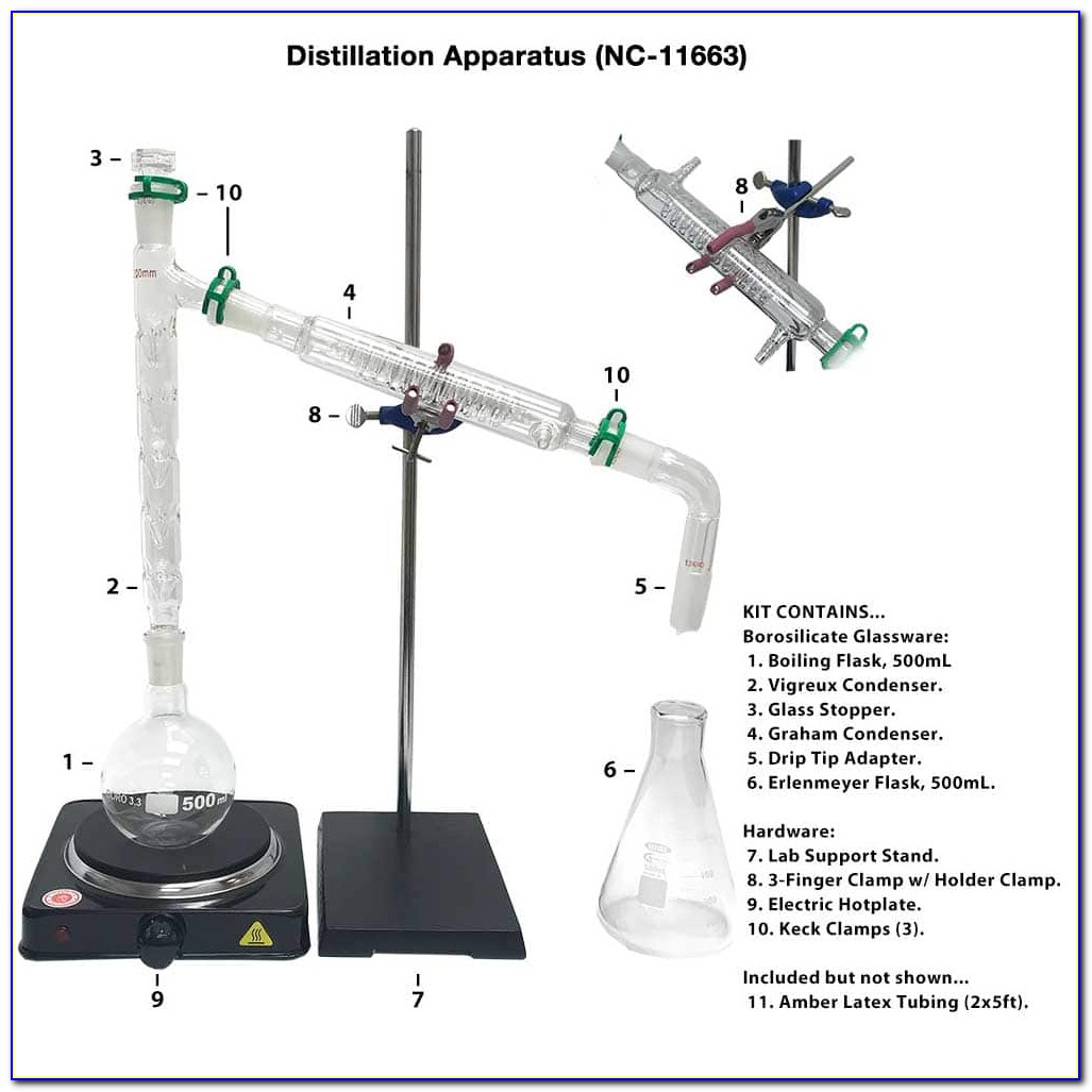 Water Distillation Apparatus Diagram