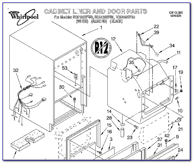 Whirlpool Refrigerator Door Parts Diagram