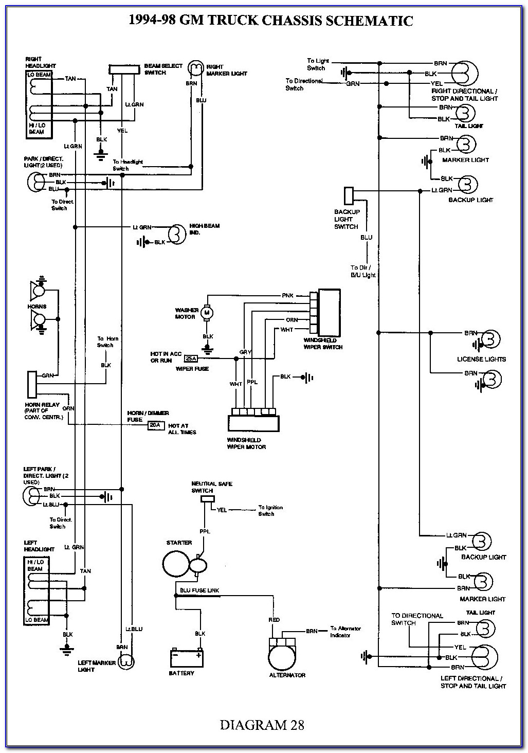 Wiring Diagram For 2000 Chevy Silverado 1500 Radio
