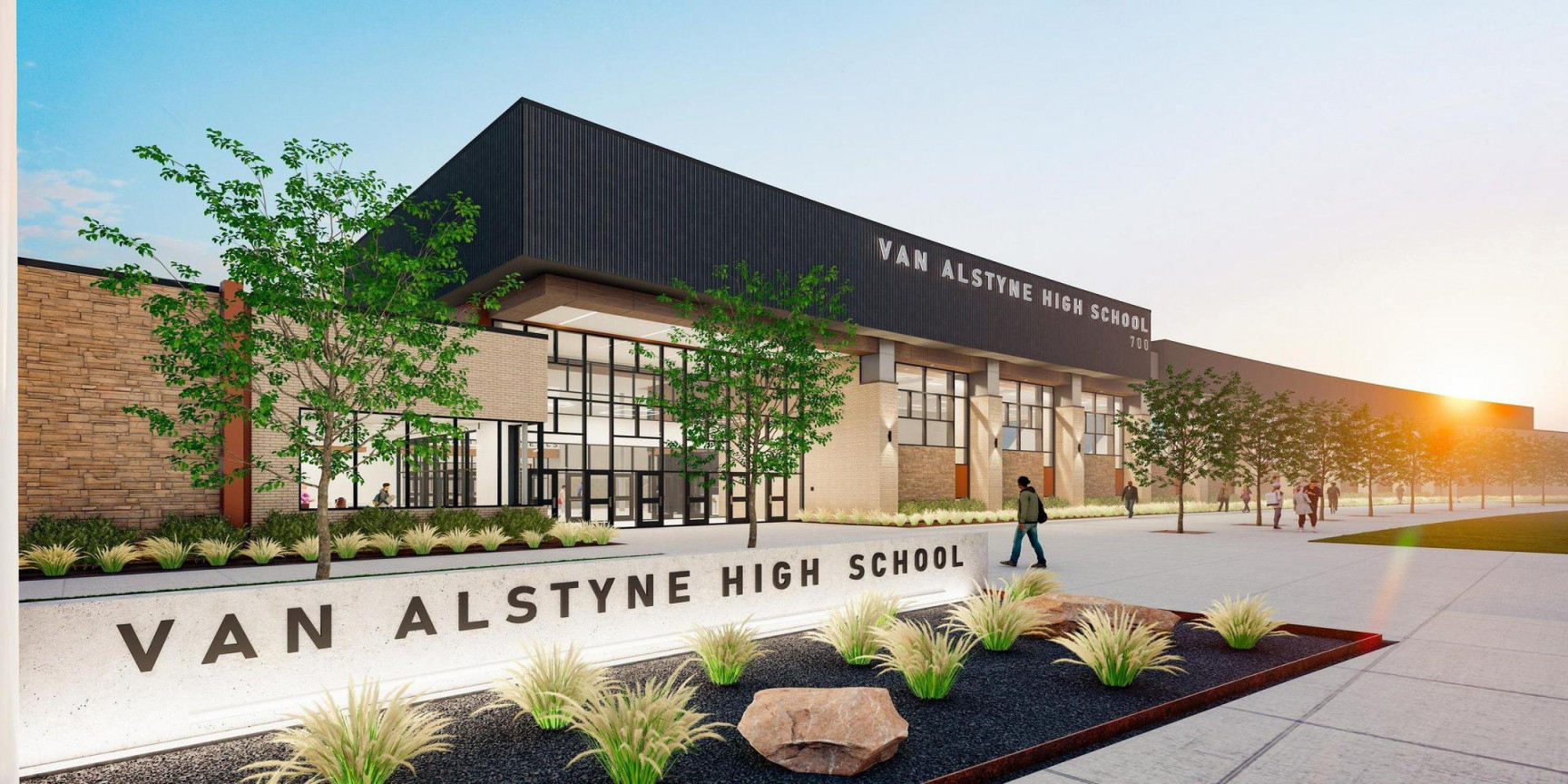 New Van Alstyne High School Construction Progress – New Van