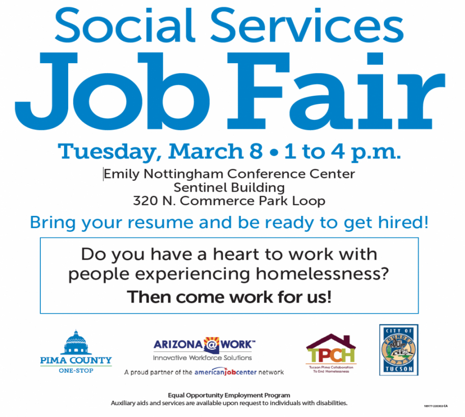 TPCH, Pima County, and City of Tucson Host Social Services Job