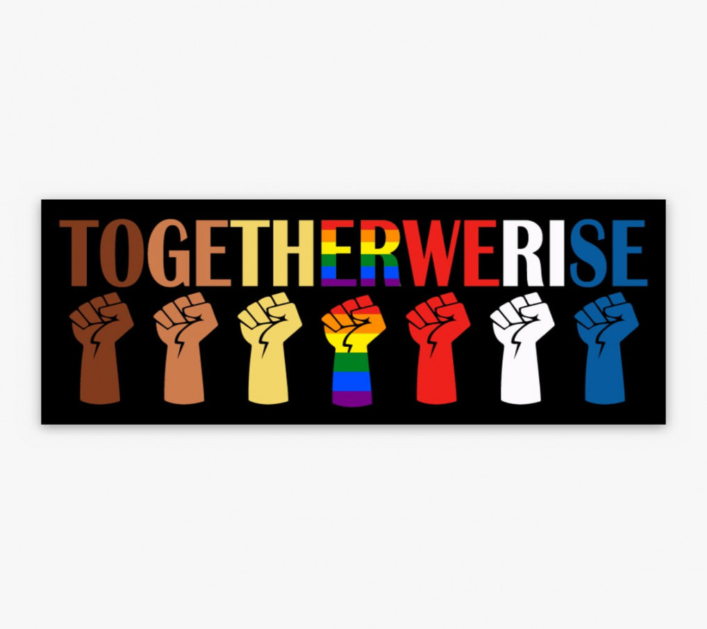 x Together We Rise Sticker